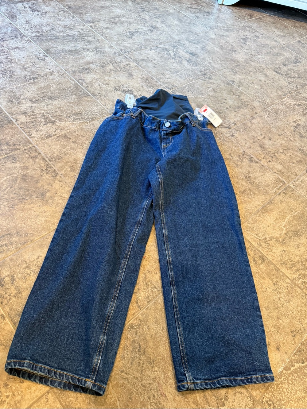 ❤️‍🔥Dark Wash Wide Leg motherhood maternity Jeans